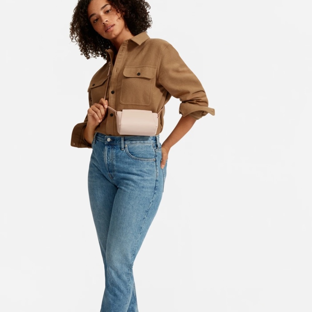 Everlane micro foam bag in pink